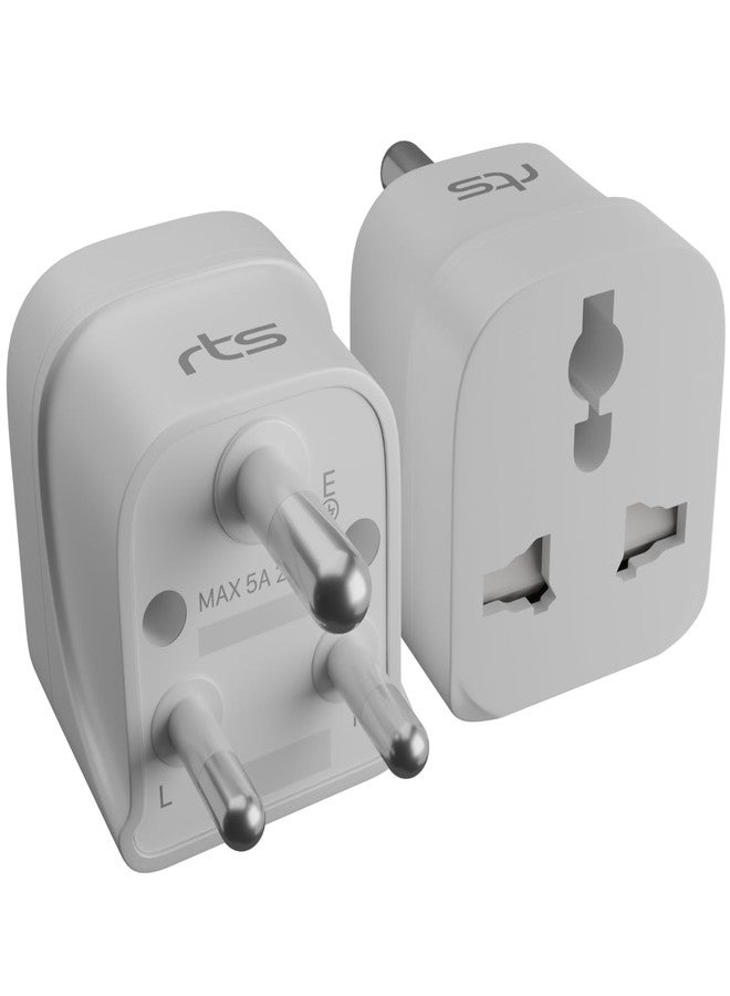 rts Fast Charging (USA, UK, China & More) to India (Type D) Travel Adapter USA to India Converter Plug UK to India Adapter Universal Fast Charging Travel Adapter Plug Canada to India Converter